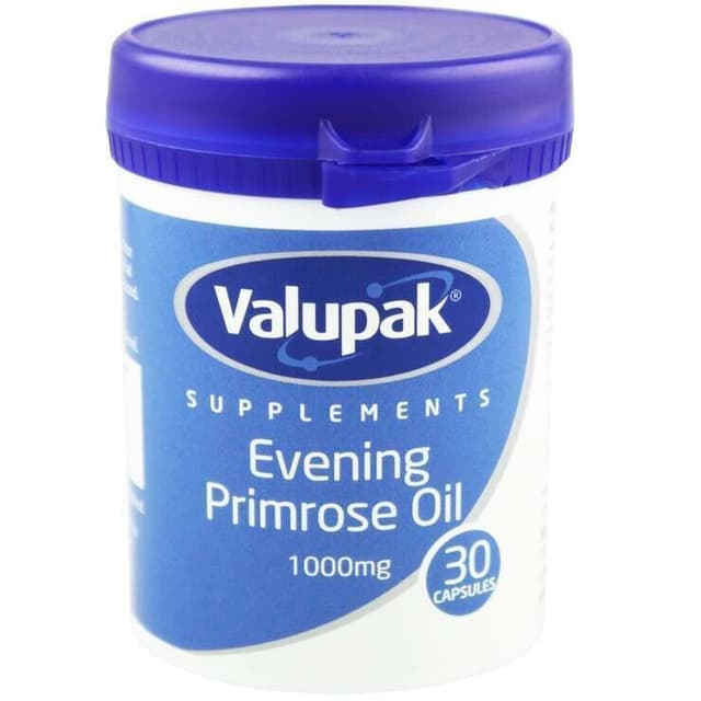 Valupak Evening Primrose 1000mg Capsules